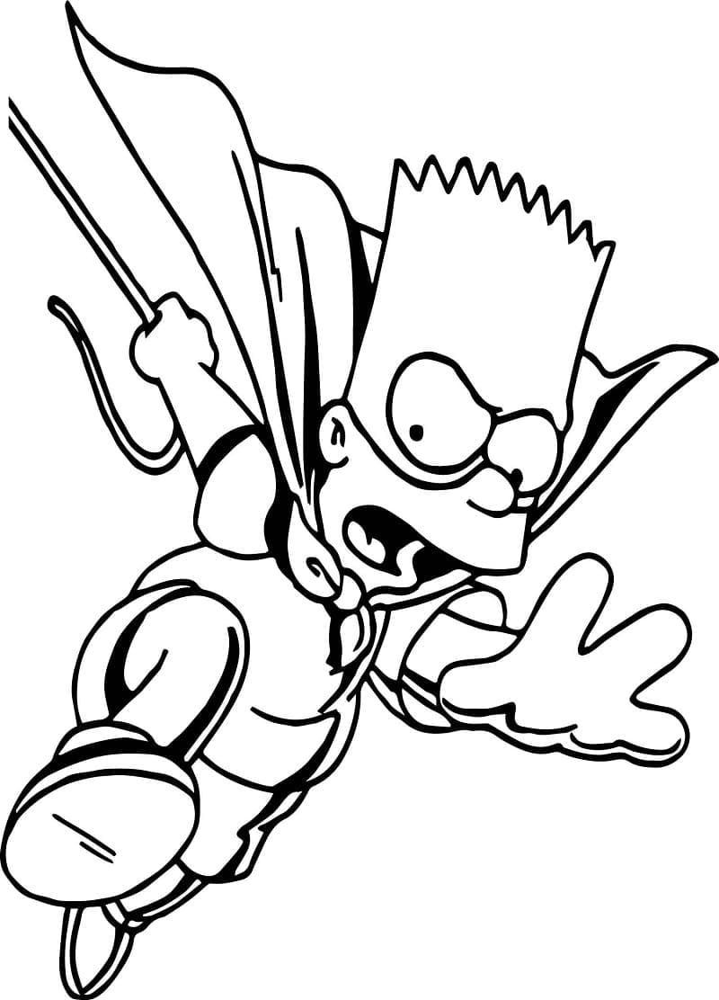Målarbild Bart Simpson