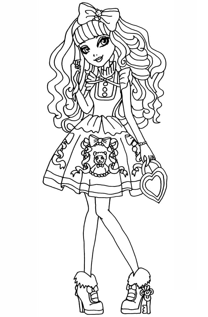 Målarbild Blondie Locks från Ever After High