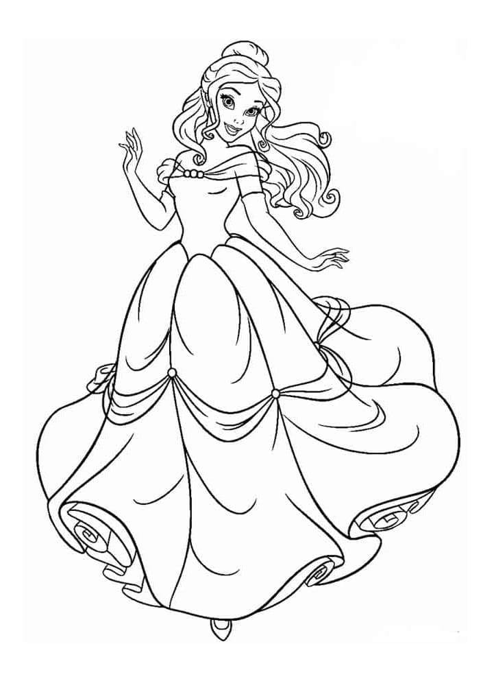 Målarbild Disney Prinsessan Belle