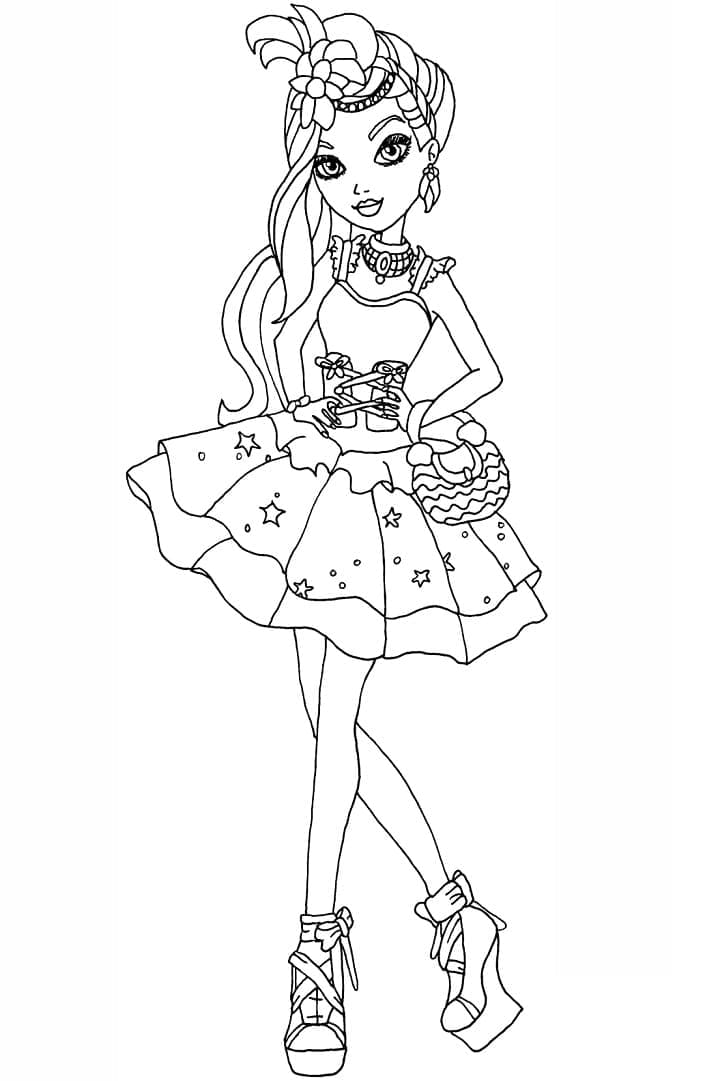 Målarbild Duquesa Swan från Ever After High