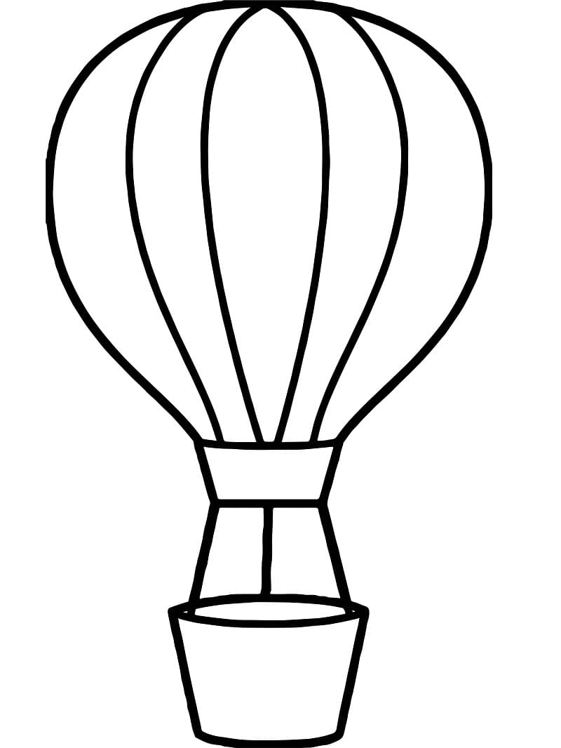 Målarbild Enkel Luftballong