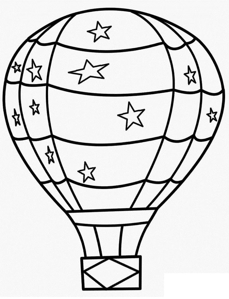 Målarbild Fin Luftballong