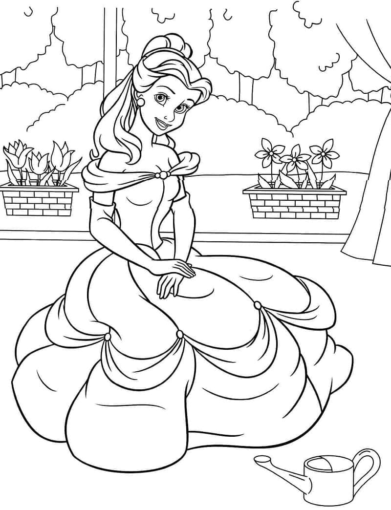 Målarbild Fina Prinsessan Belle