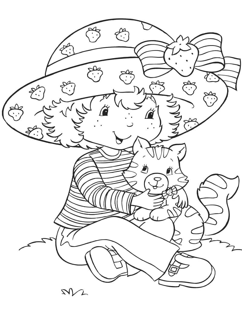 Målarbild Jordgubbs-Lisa för Barn