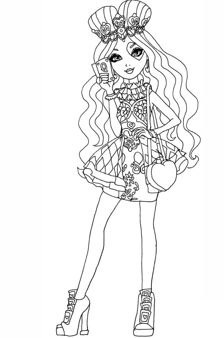 Målarbild Lizzie Hearts från Ever After High