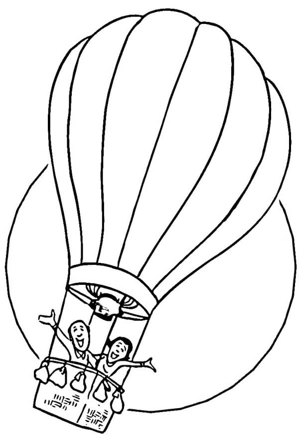 Målarbild Luftballong 1