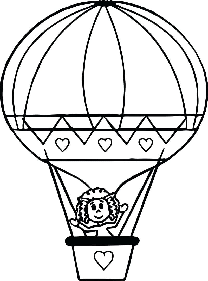 Målarbild Luftballong 5