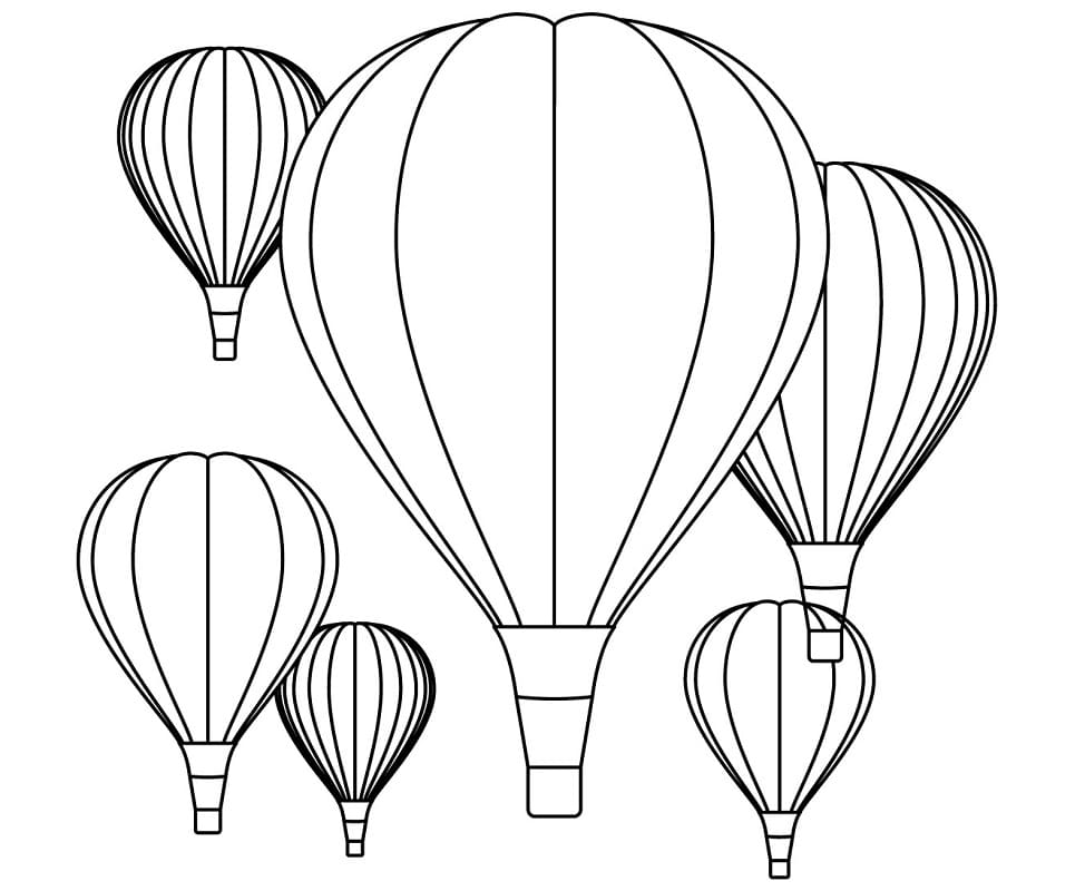 Målarbild Luftballonger