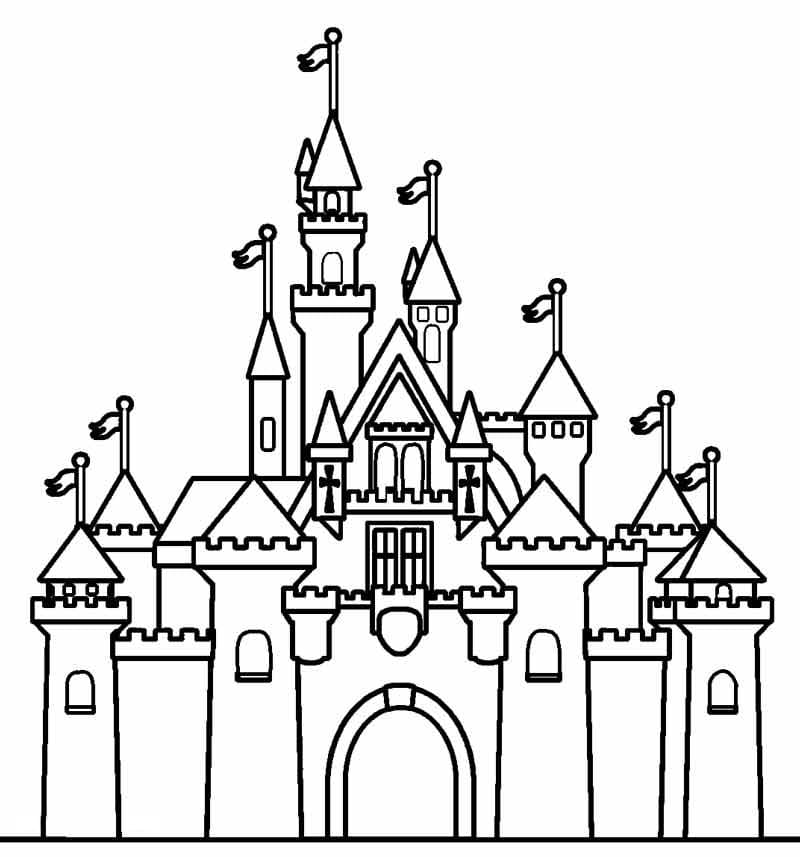 Målarbild Magnifikt Slott