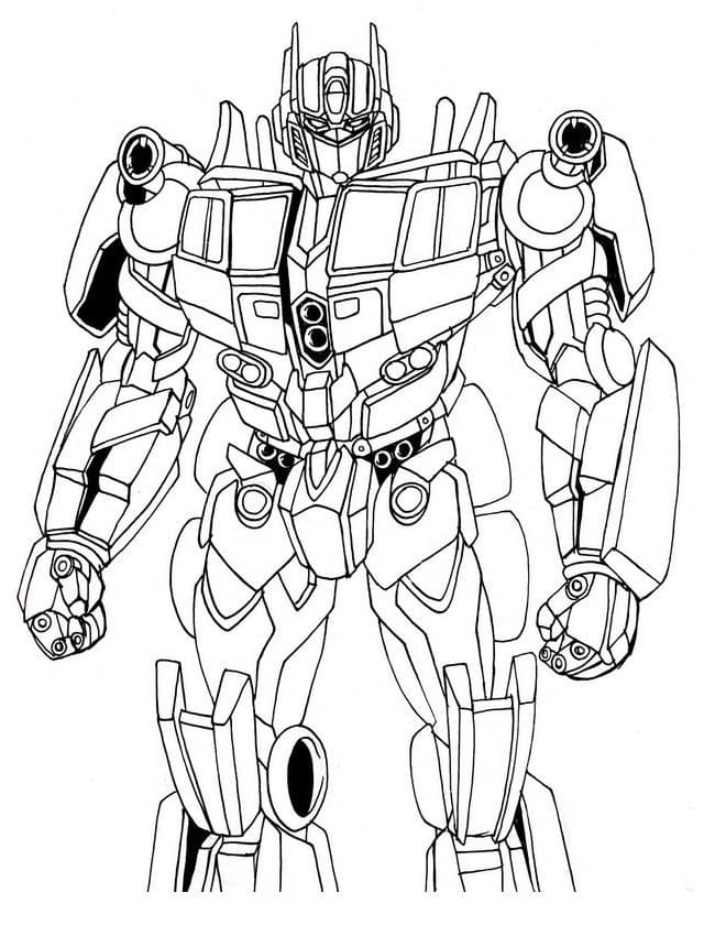 Målarbild Optimus från Transformers