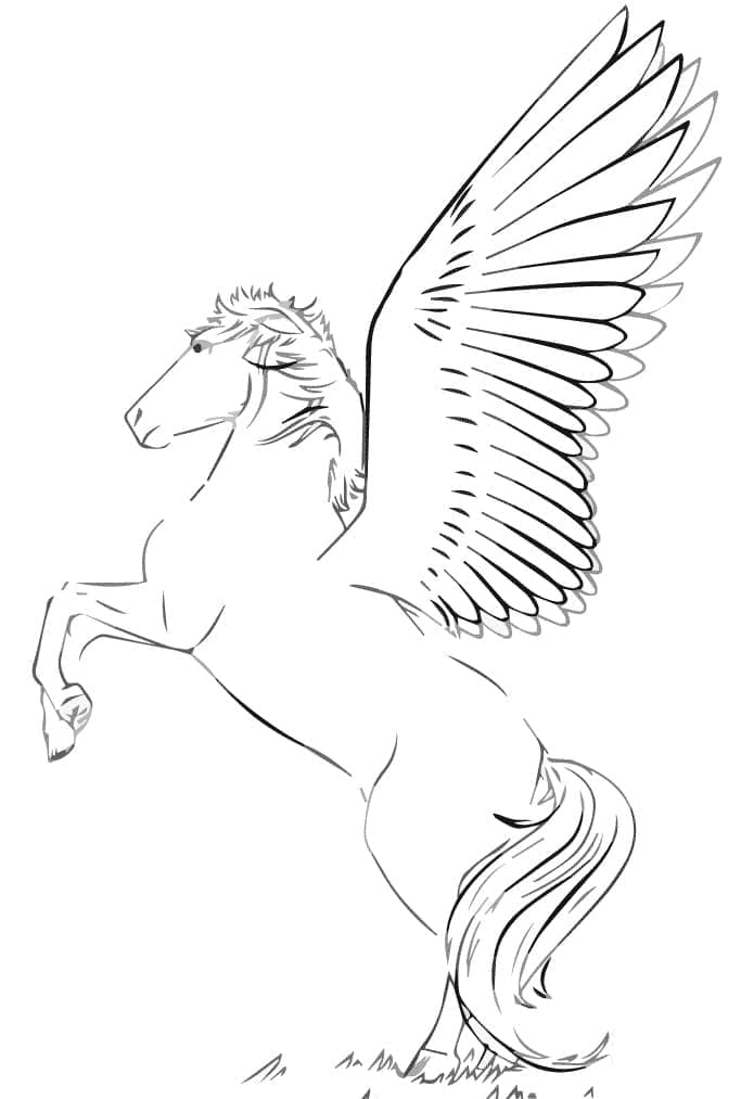 Målarbild Pegasus 1