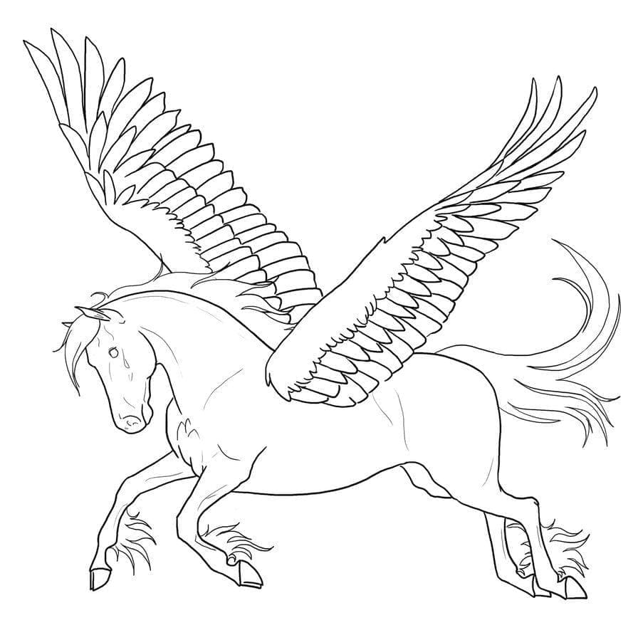 Målarbild Pegasus 2
