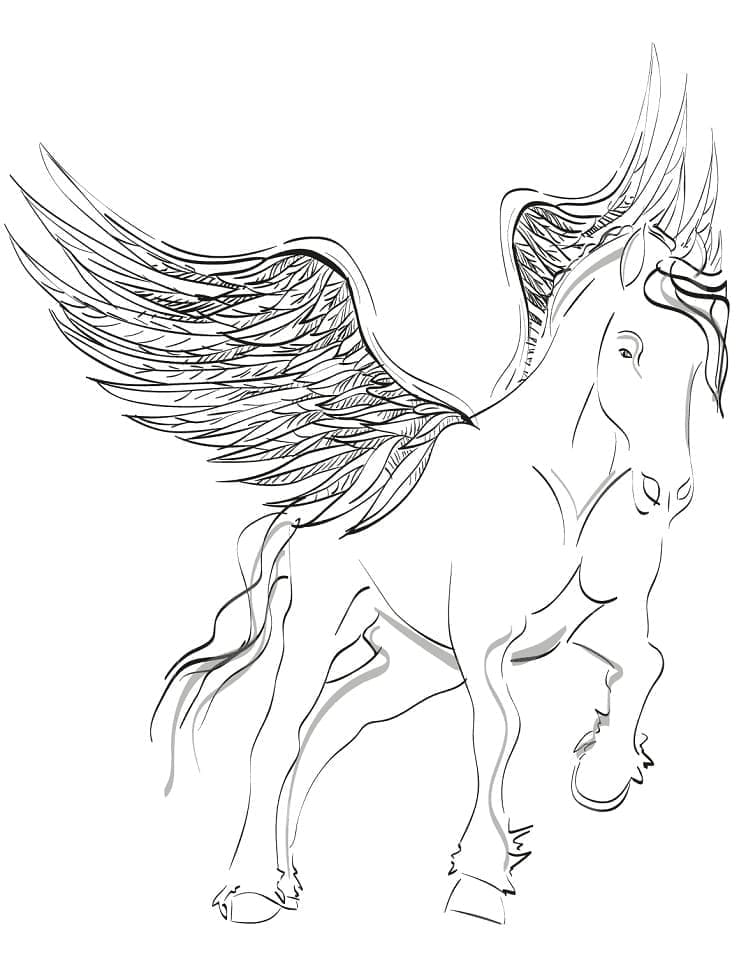 Målarbild Pegasus 5