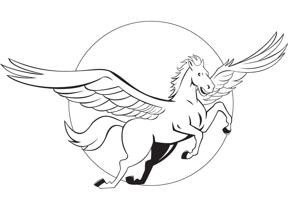 Målarbild Pegasus 9