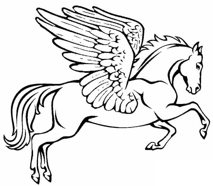 Målarbild Pegasus för Barn
