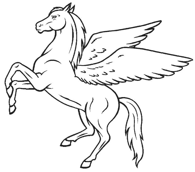 Målarbild Pegasus Gratis