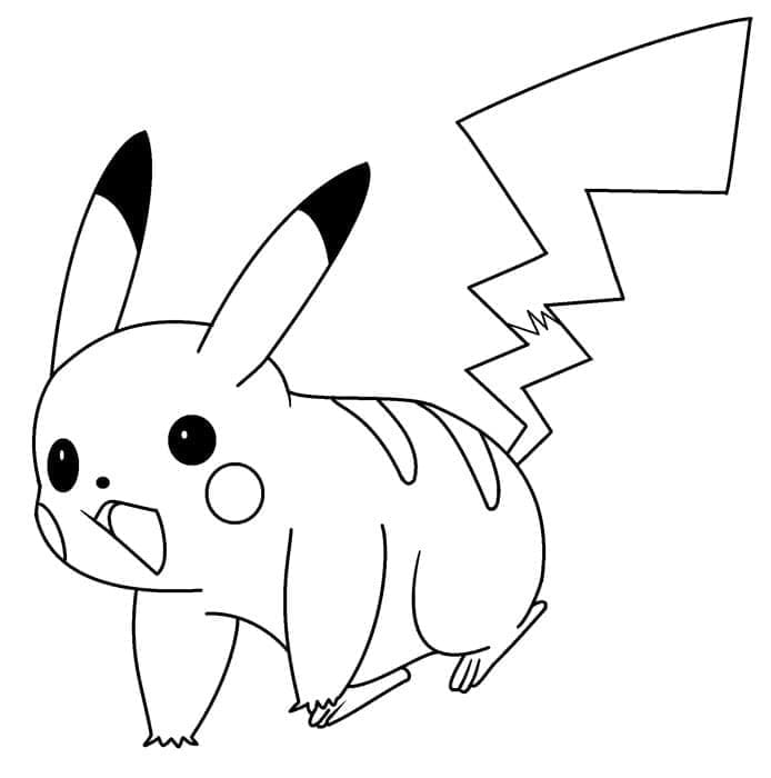 Målarbild Pikachu 2