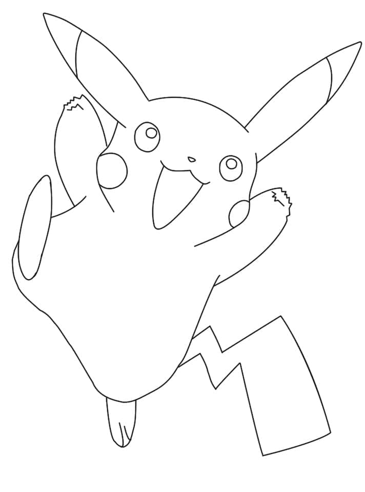 Målarbild Pikachu 3