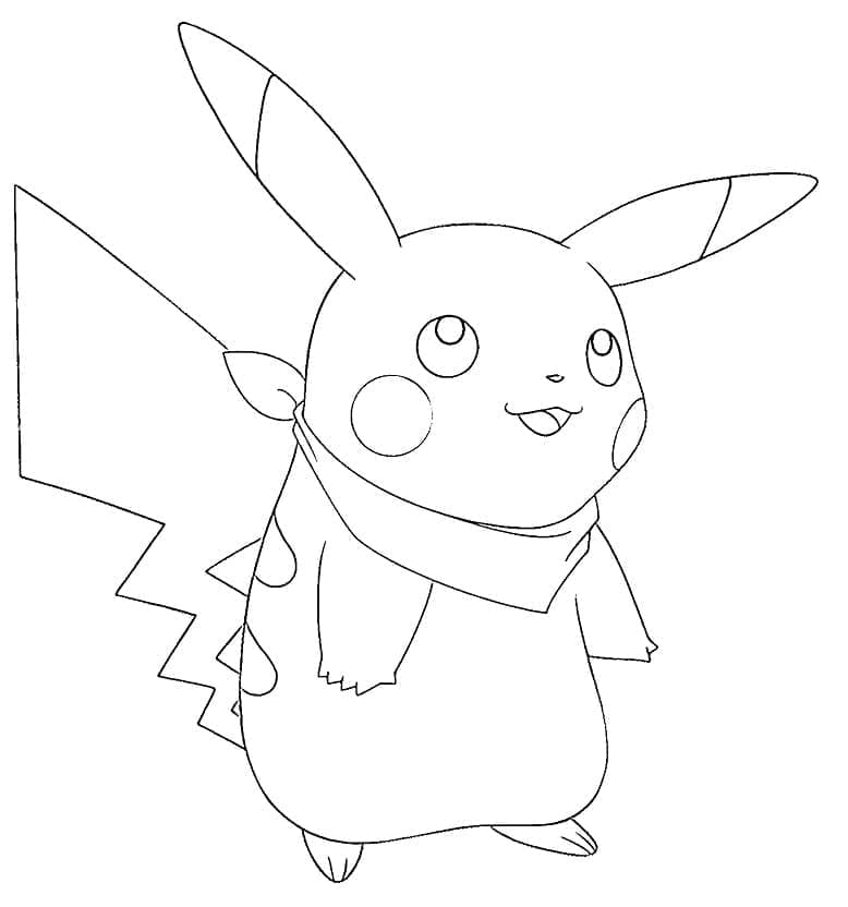 Målarbild Pikachu Gratis