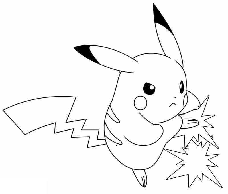 Målarbild Pokémon Pikachu