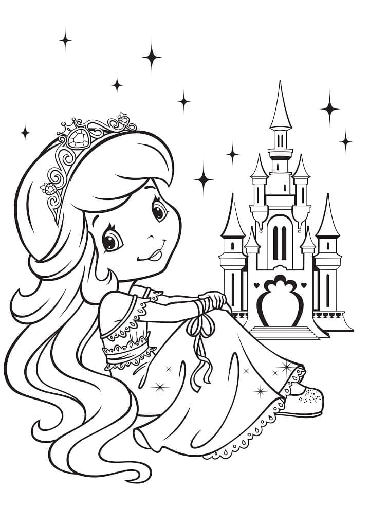 Målarbild Prinsessan Jordgubbs-Lisa