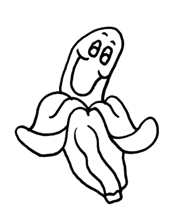Målarbild Rolig Banan