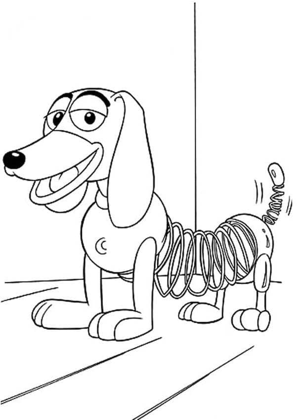 Målarbild Slinky Dog från Toy Story