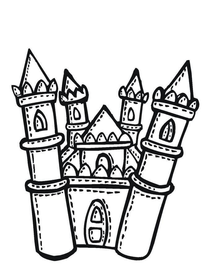 Målarbild Slott 1