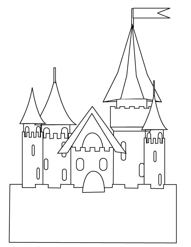 Målarbild Slott 2
