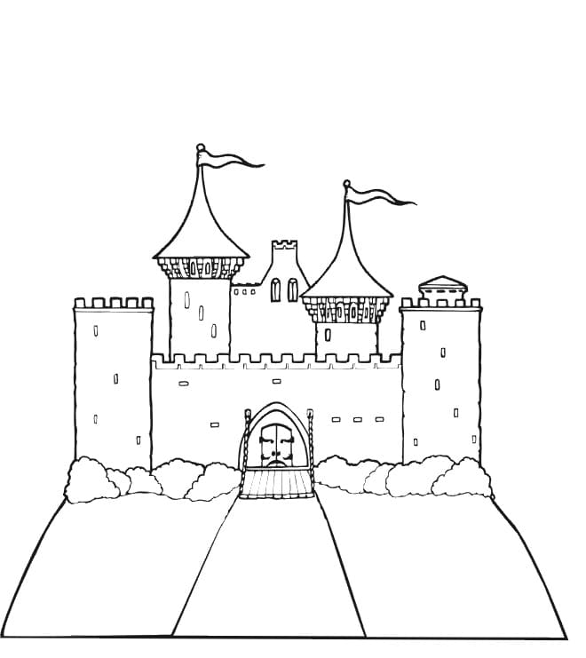 Målarbild Slott 3