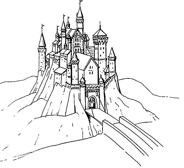 Målarbild Slott 7
