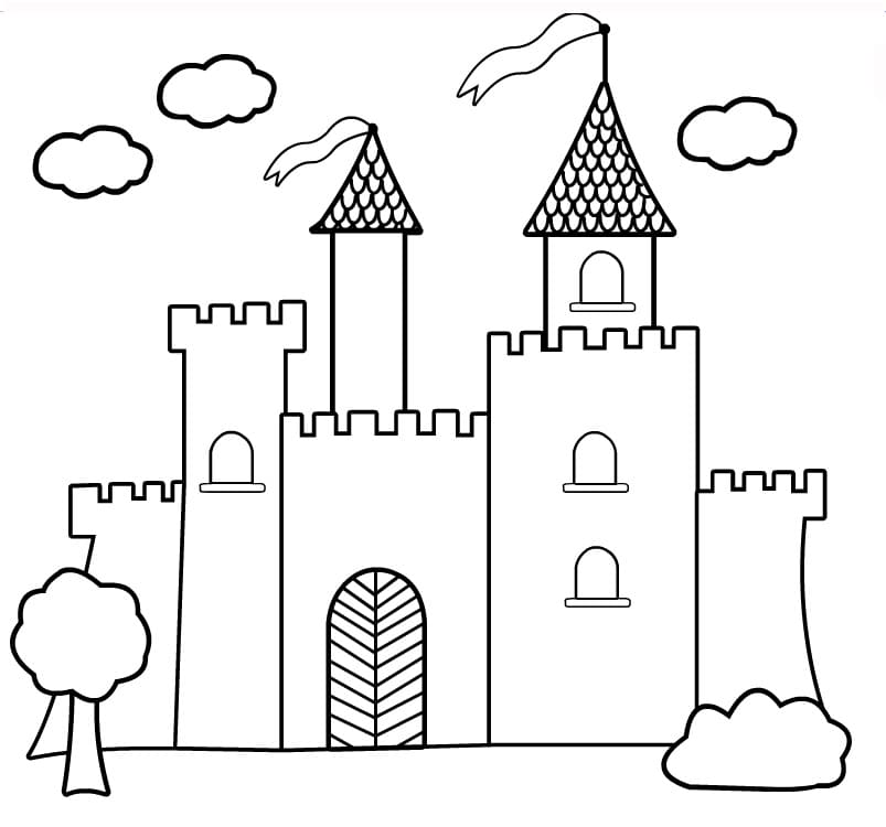 Målarbild Slott för Barn