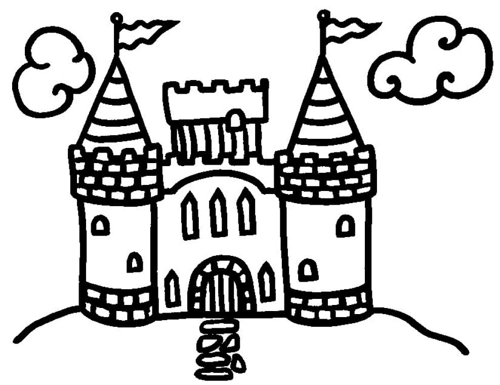 Målarbild Söt Slott