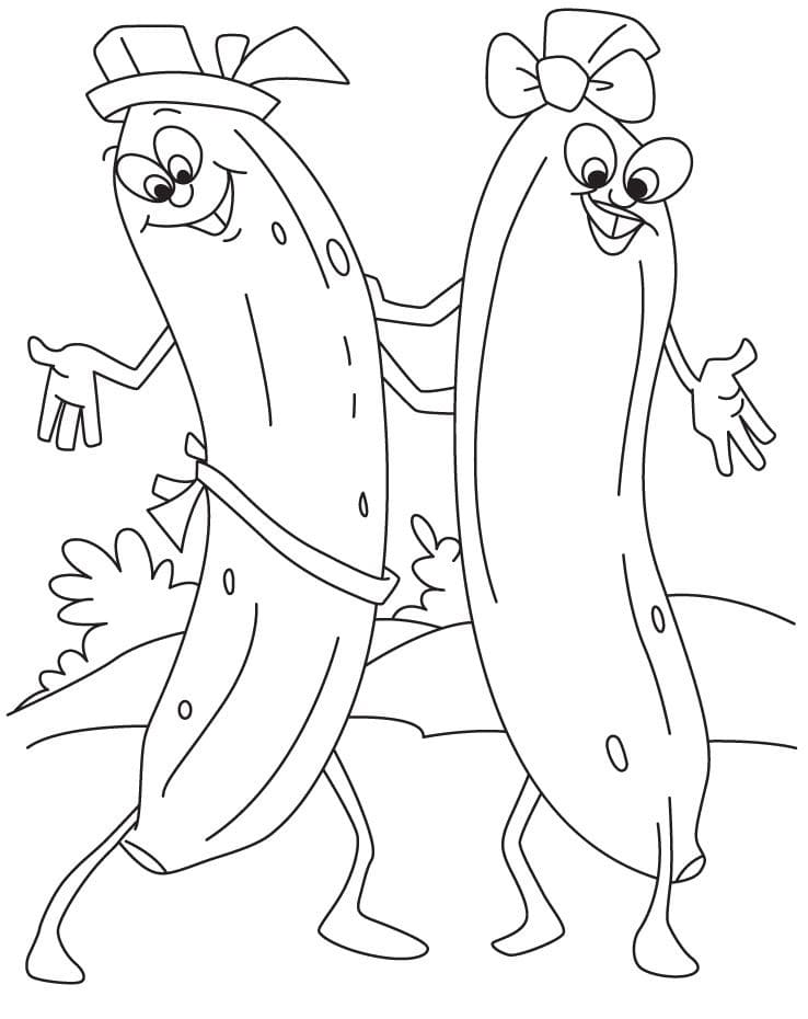 Målarbild Tecknade Bananer