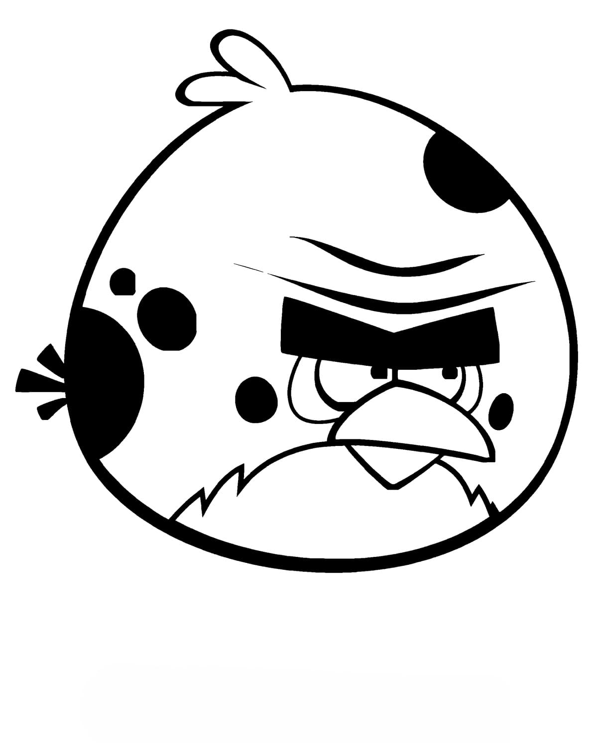 Målarbild Terence från Angry Birds