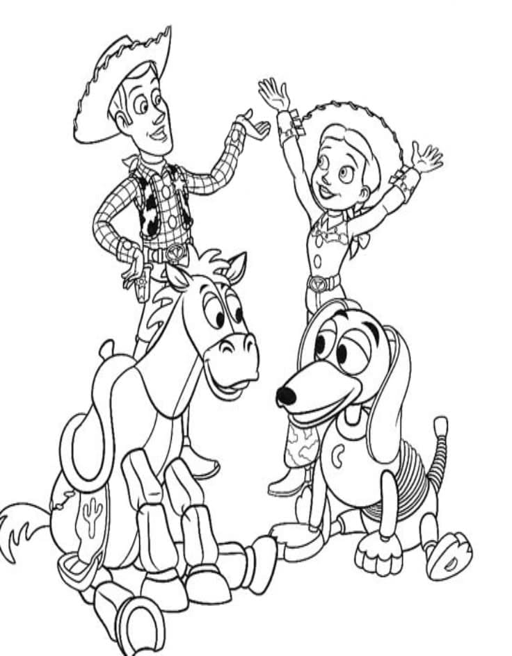 Målarbild Toy Story Gratis för Barn