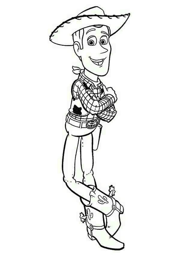 Målarbild Woody från Toy Story