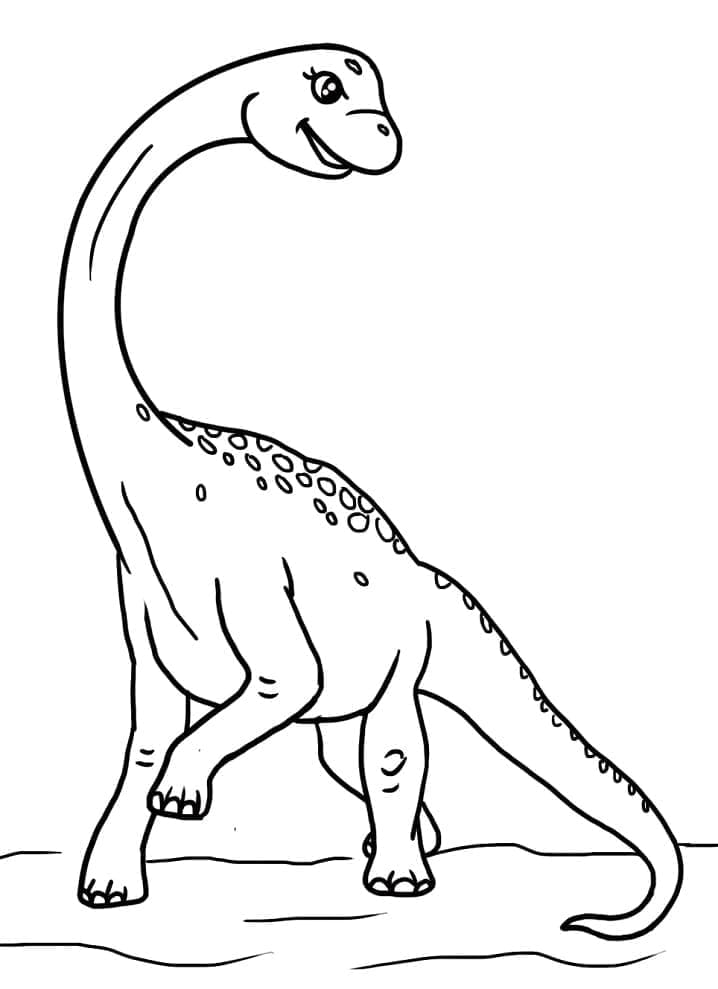 Målarbild Brachiosaurus Gratis