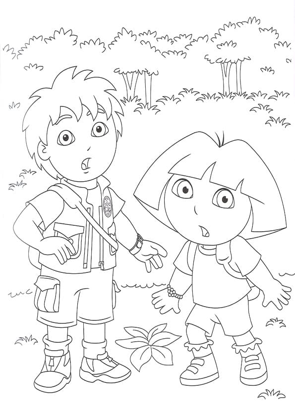 Målarbild Diego och Dora