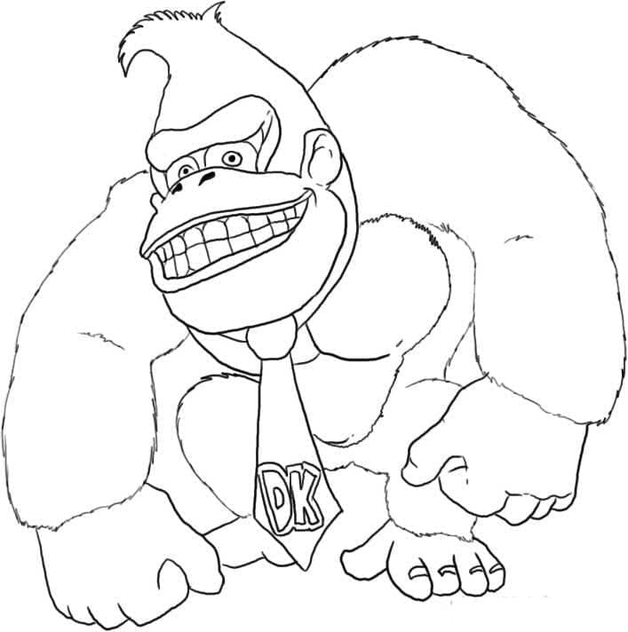 Målarbild Donkey Kong 3