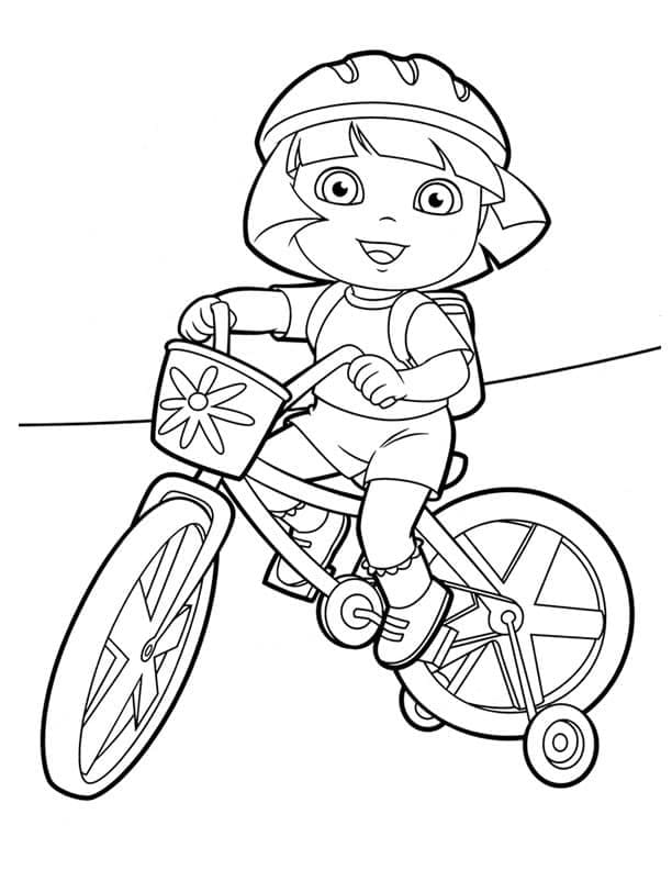 Målarbild Dora Cyklar