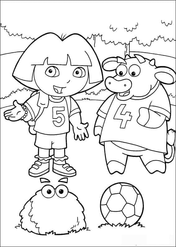 Målarbild Dora och Benny