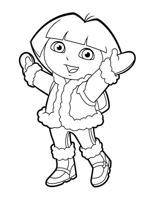 Målarbild Dora på Vintern