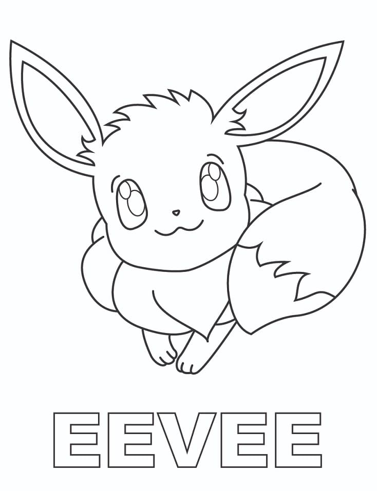Målarbild Härlig Pokémon Eevee