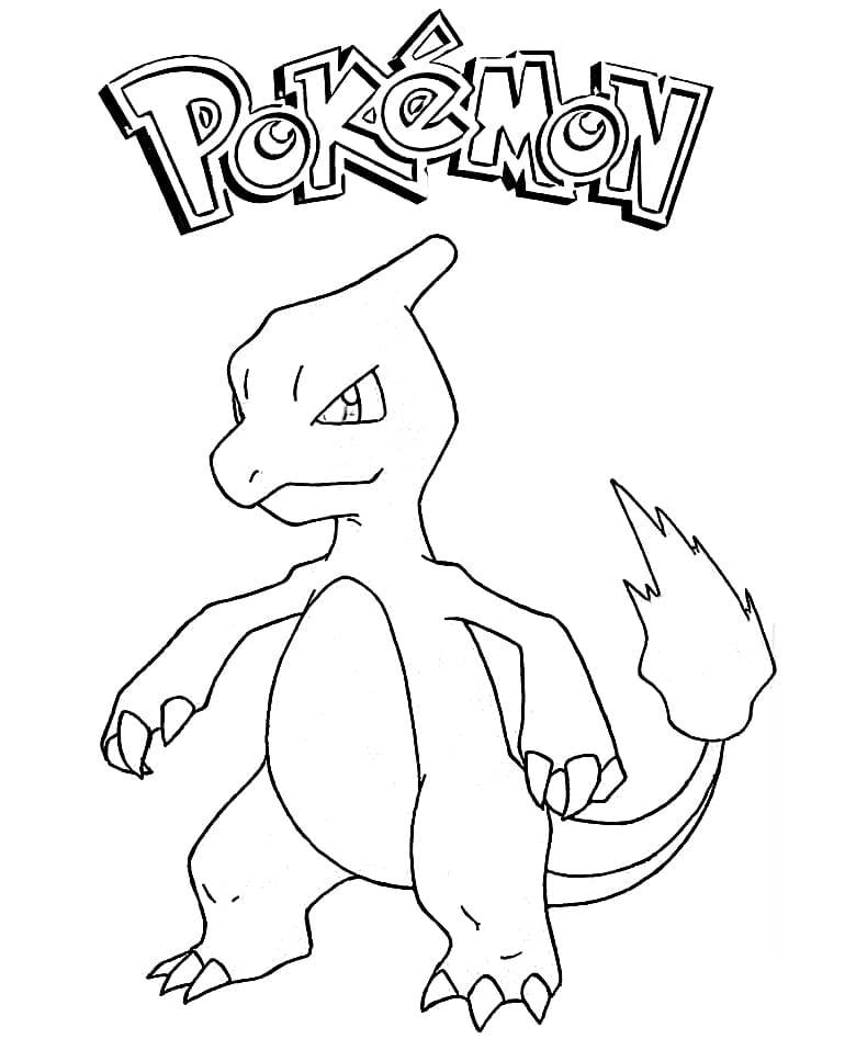 Målarbild Pokémon Charmeleon för Barn