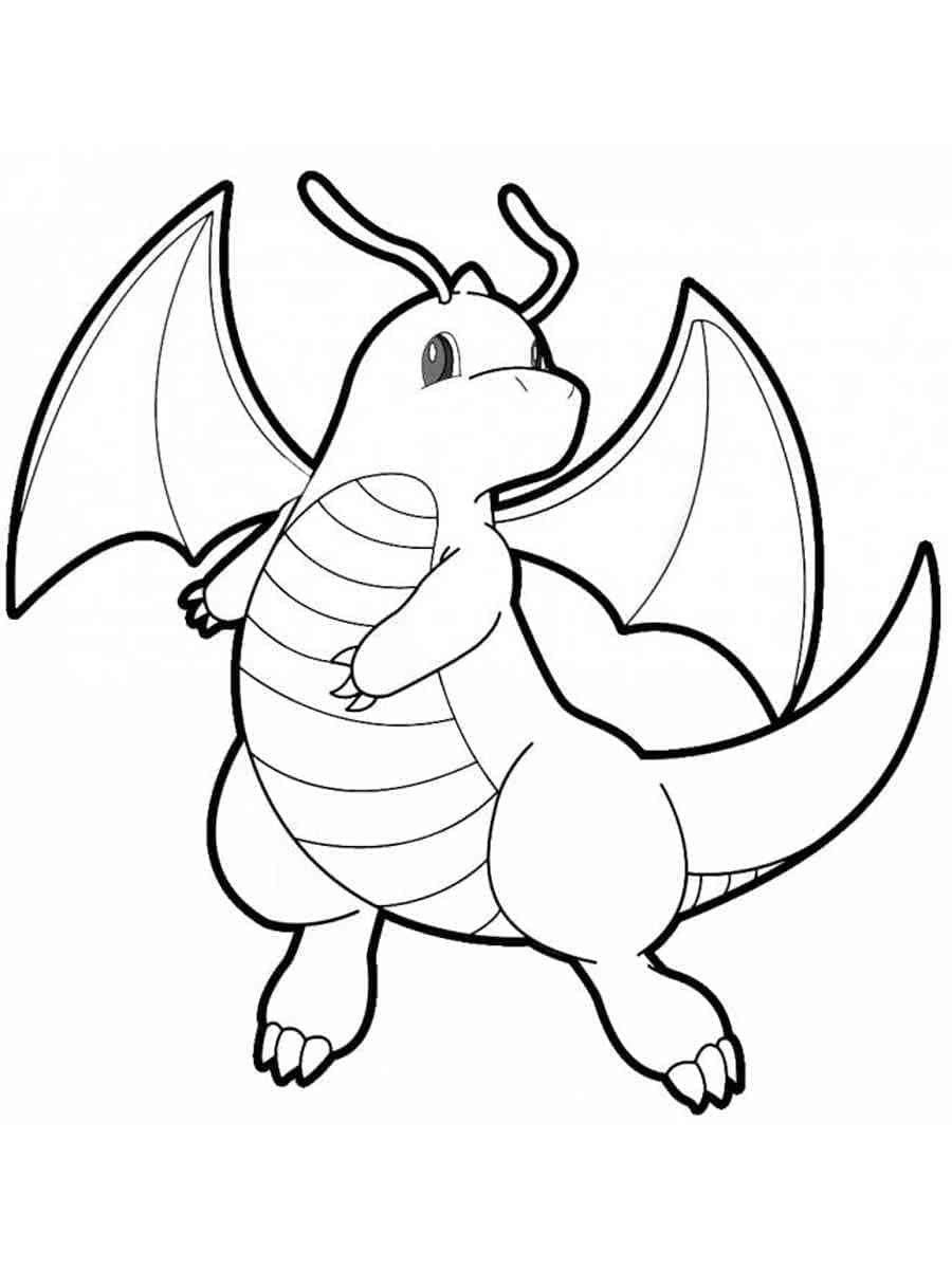 Målarbild Pokémon Dragonite