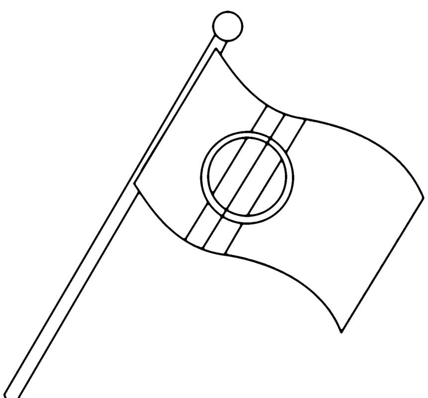 Målarbild Samiska Flaggan 2