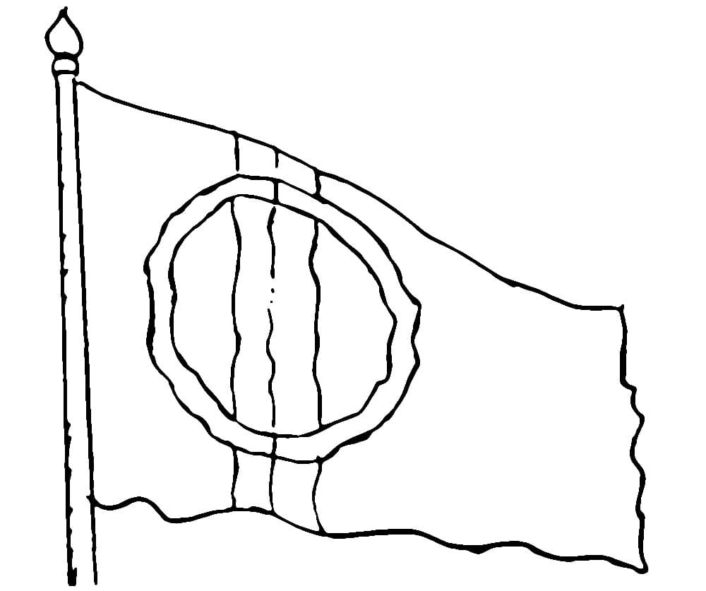Målarbild Samiska Flaggan 3