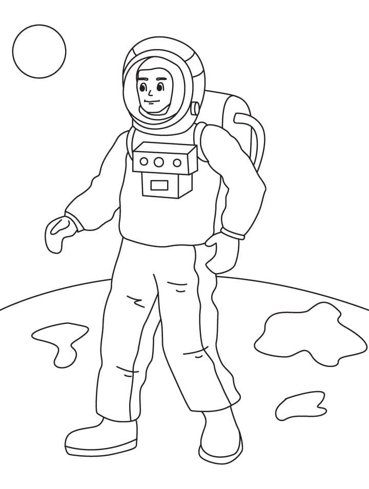 Målarbild Underbar Astronaut