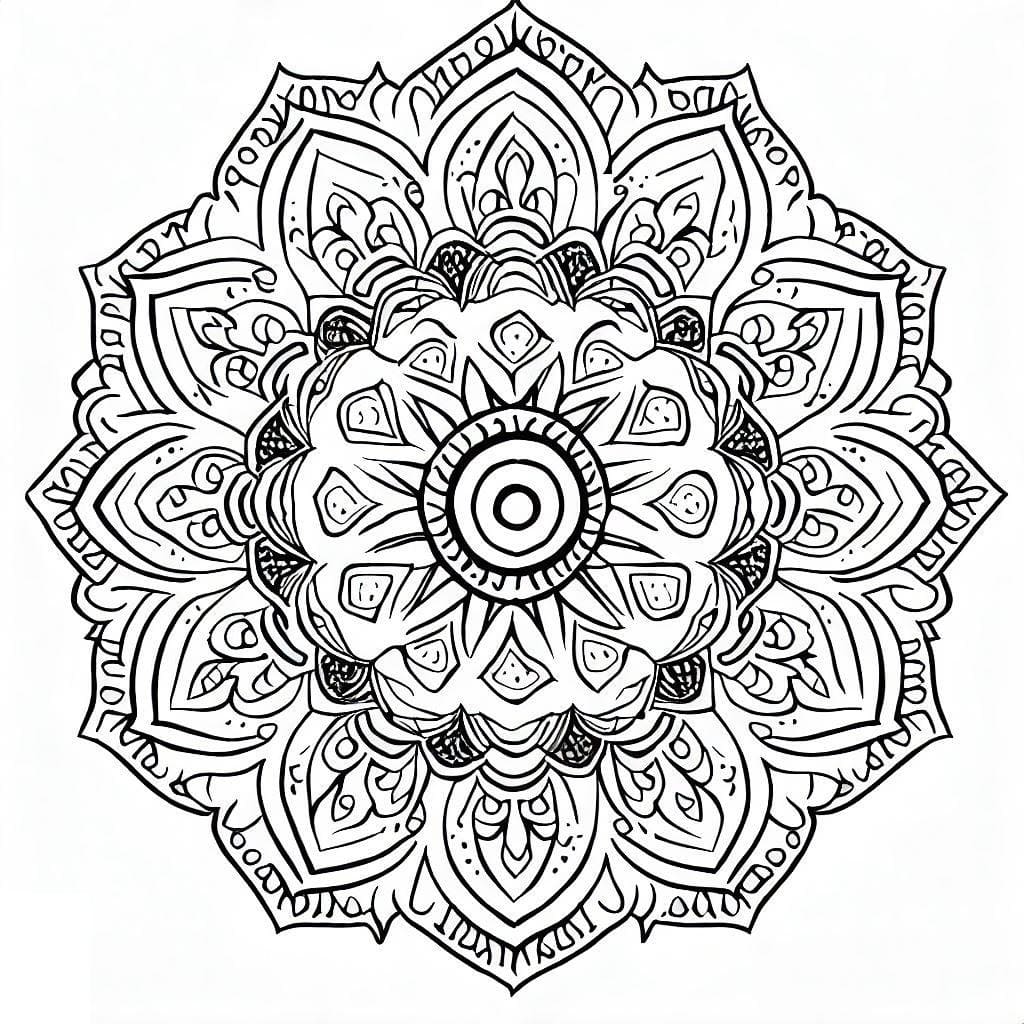 Målarbild Underbar Mandala
